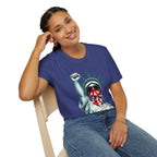 Resist - Patriotic Statue of Liberty T-Shirt - Unisex Softstyle Tee