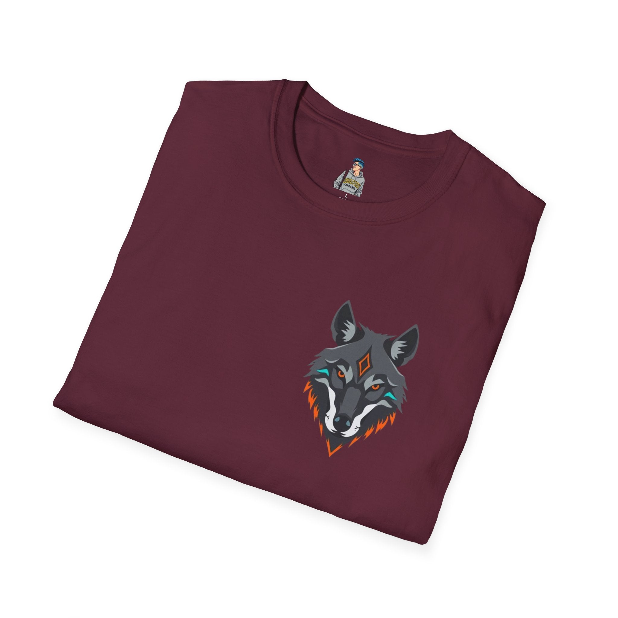 Mystical Wolf Design Unisex Softstyle T-shirt