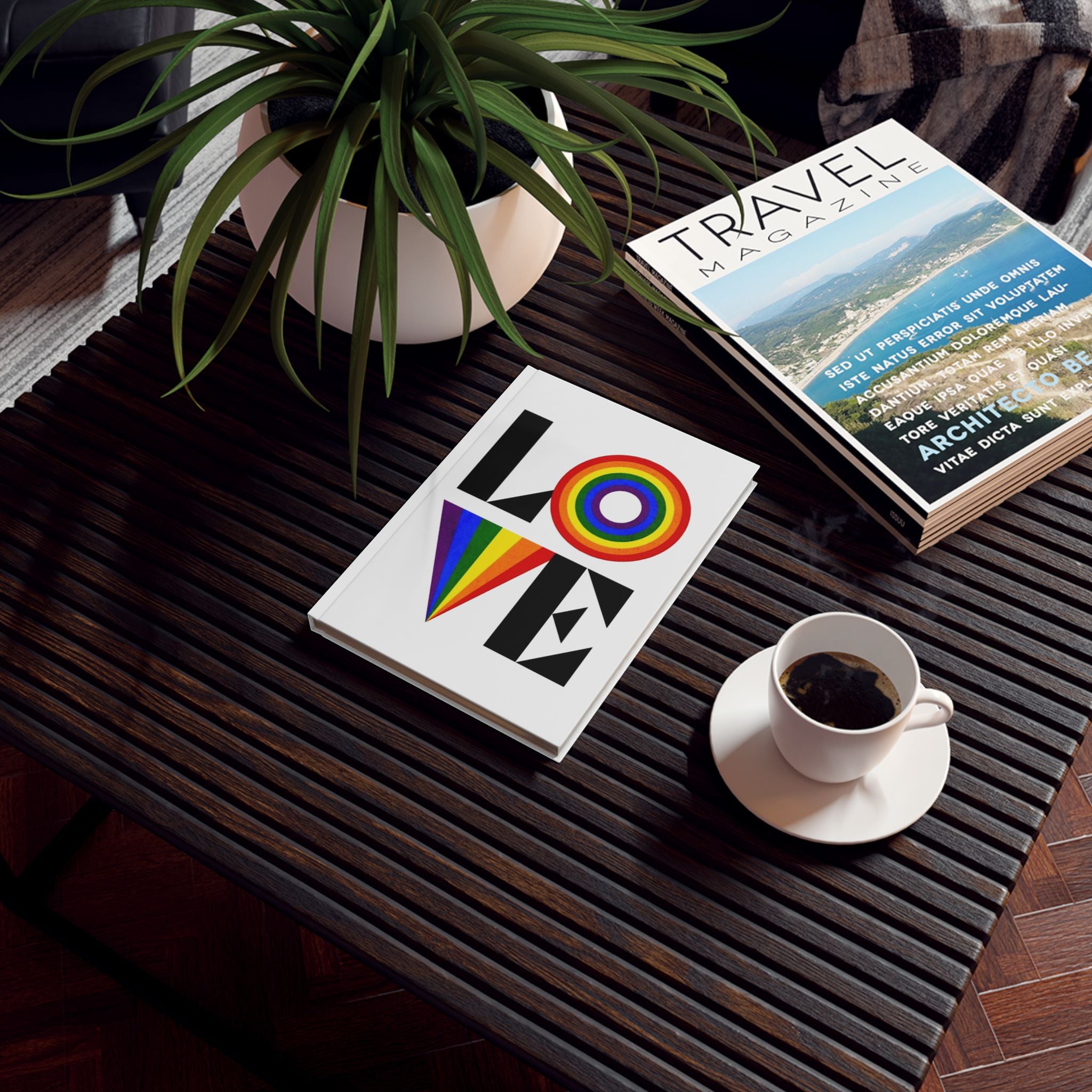 LOVE Rainbow Hard Backed Journal - Perfect for Gifts, Journaling, and Celebrations