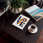 LOVE Rainbow Hard Backed Journal - Perfect for Gifts, Journaling, and Celebrations