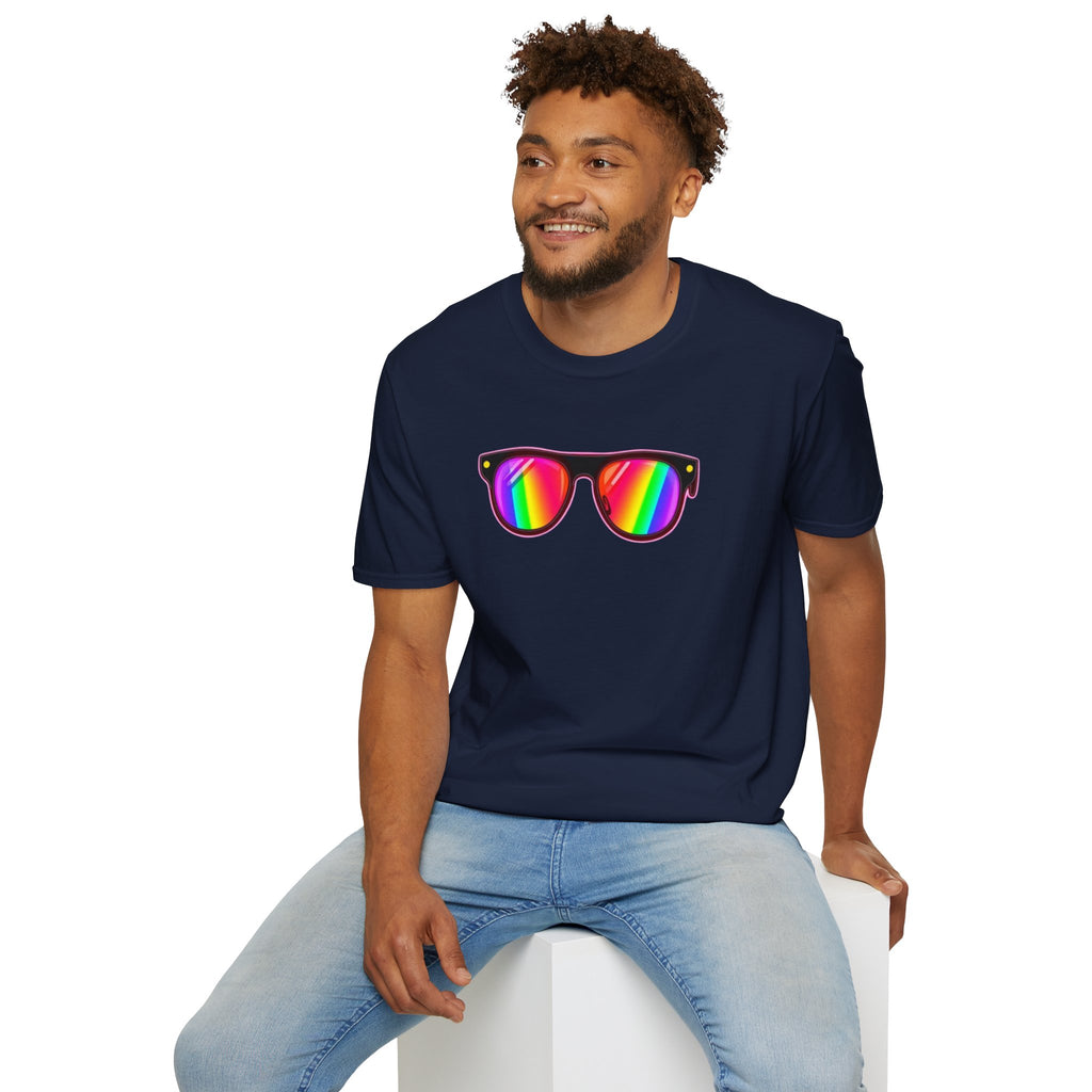 Rainbow Sunglasses Unisex t-shirt