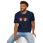 Rainbow Sunglasses Unisex t-shirt