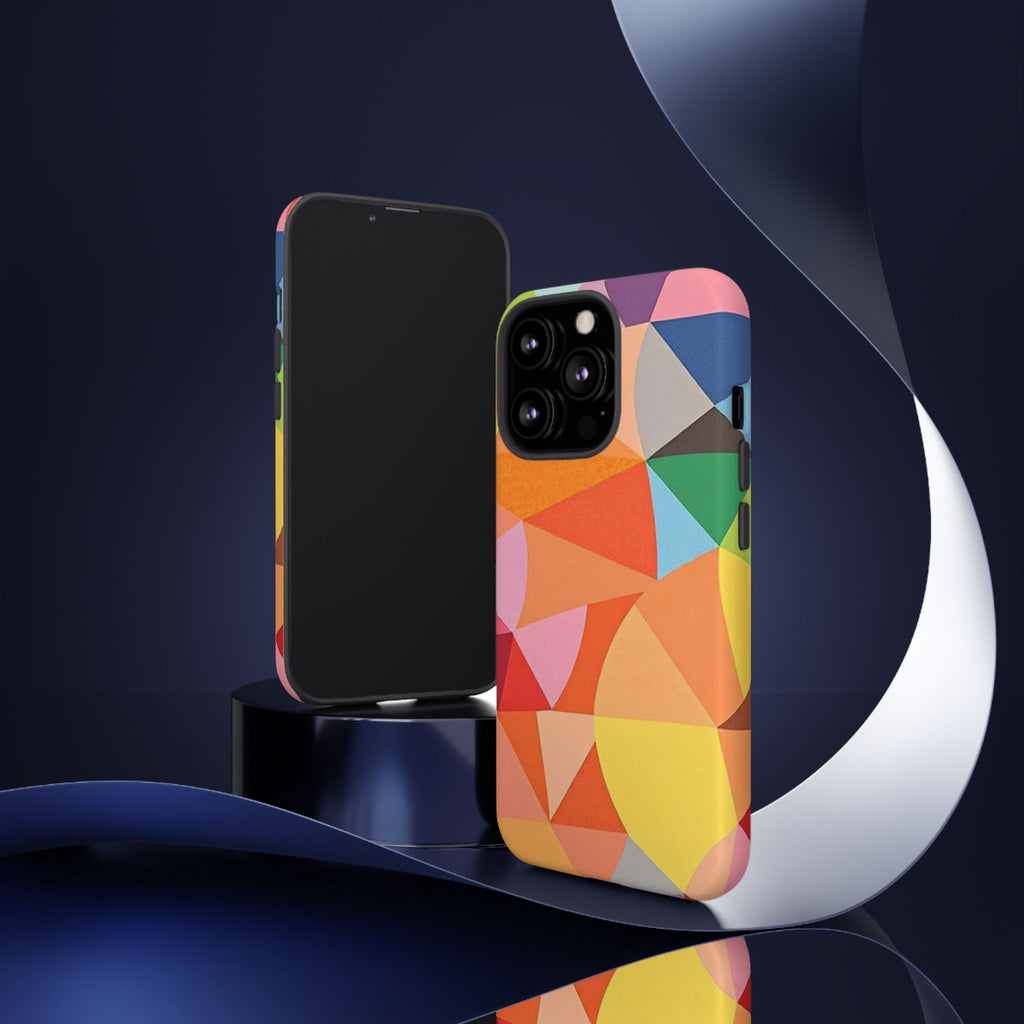 Colorful Geometric Tough Phone Case for iPhone
