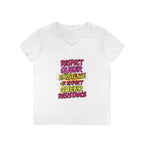 Respect Queer Existence V-Neck T-Shirt for Pride and Equality