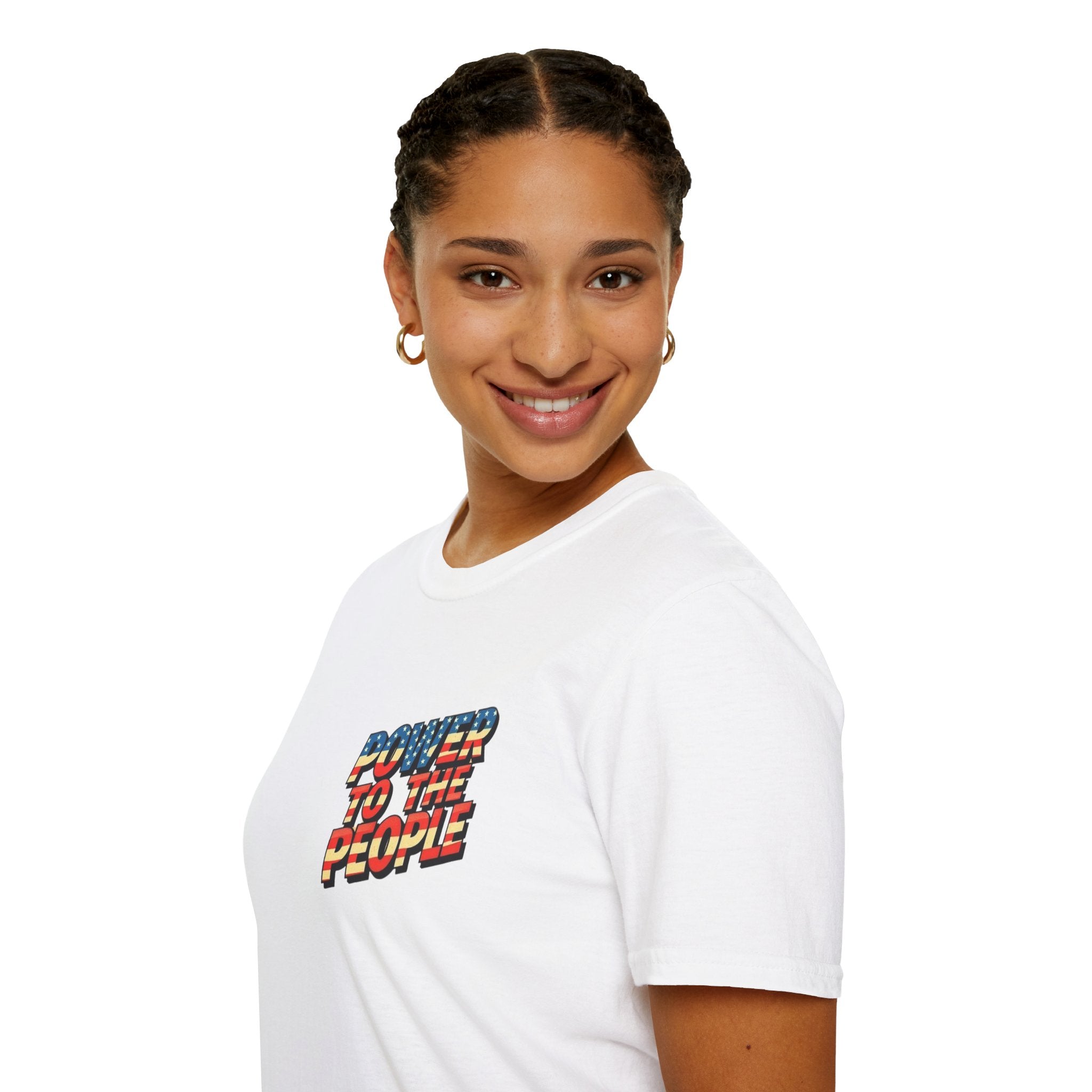 Power to the People Unisex Softstyle T-Shirt Classic Protest Tee