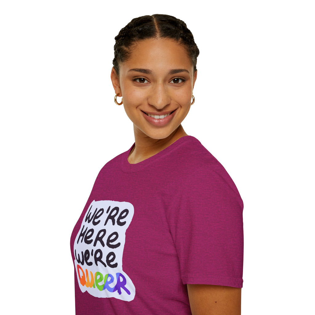 We’re Here We’re Queer Pride Tree Las Vegas T-Shirt