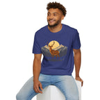 Mountain Sunset Deer Unisex Softstyle T-Shirt