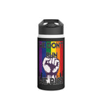 Teaching While Queer Stainless Steel Water Bottle - Perfect for Educators and Allies