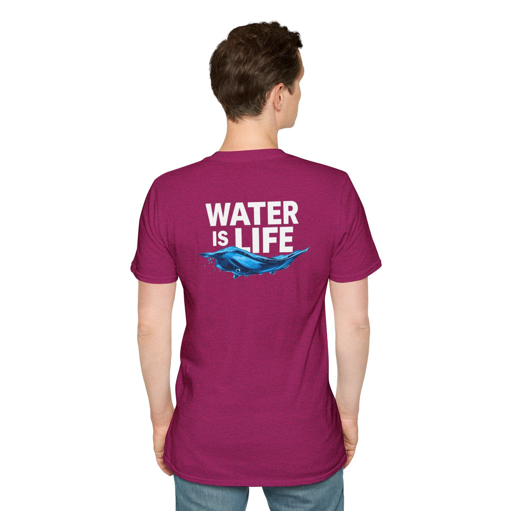 Water is Life Unisex T-Shirt | Eco-Friendly Tee for Environmentalists, Beach Lovers, Awareness Campaigns, Gifting