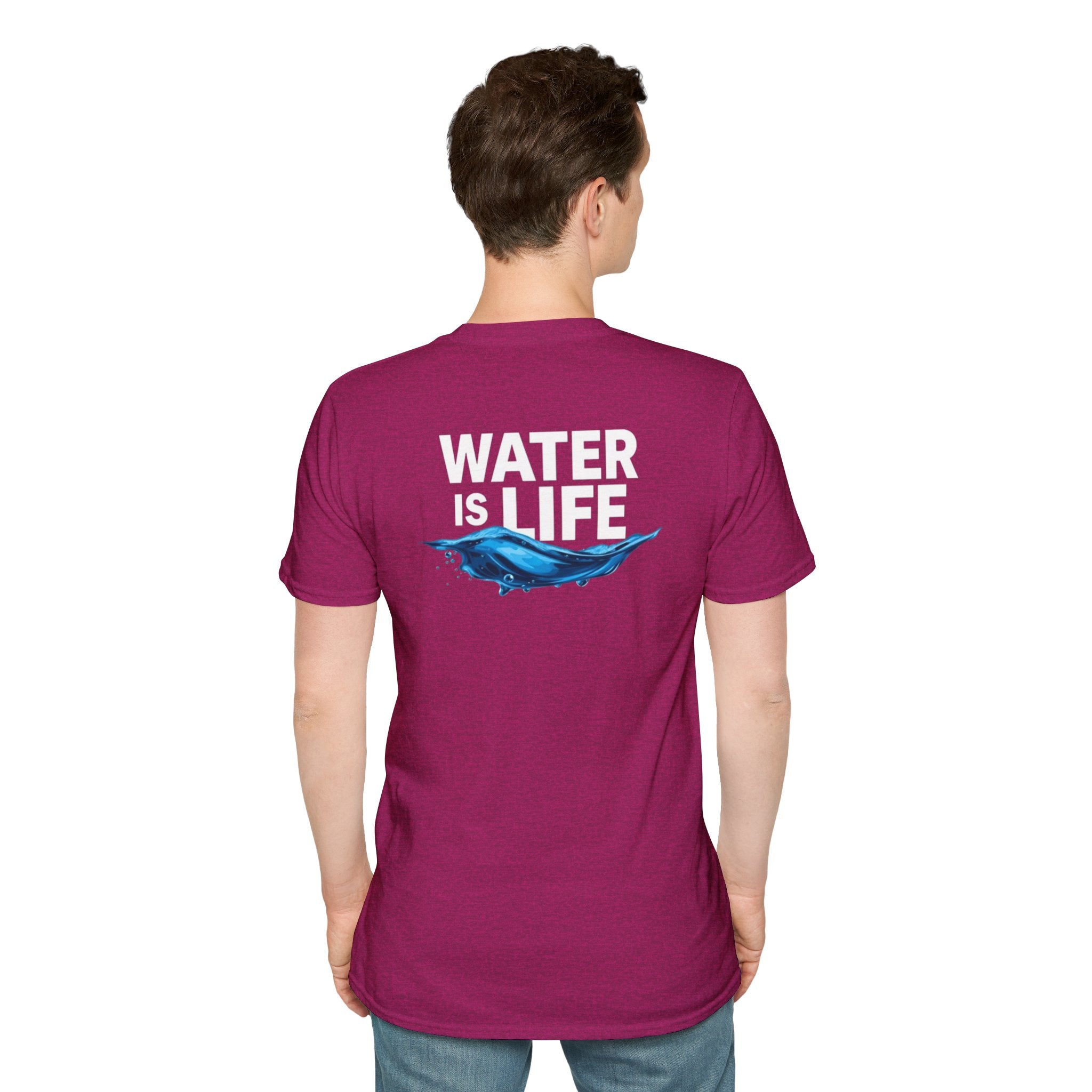 Water is Life Unisex T-Shirt | Eco-Friendly Tee for Environmentalists, Beach Lovers, Awareness Campaigns, Gifting