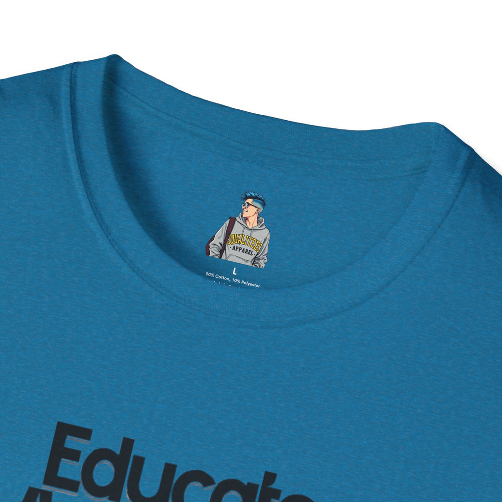 Teacher Advocate T-Shirt - Subtle Pride Educate Advocate Celebrate Design - EqualiTees.Me