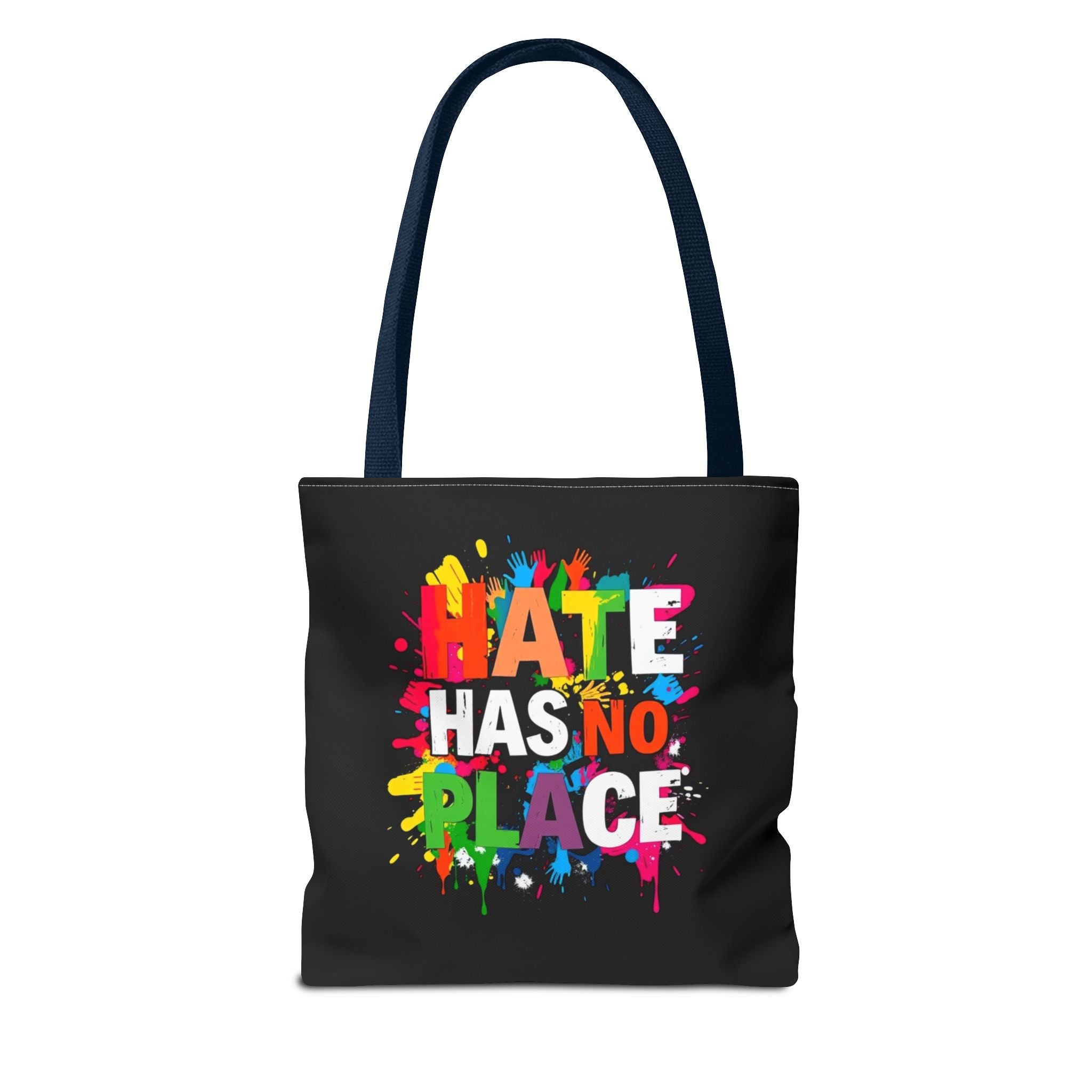 Hate Has No Place Paint Splatter Tote Bag