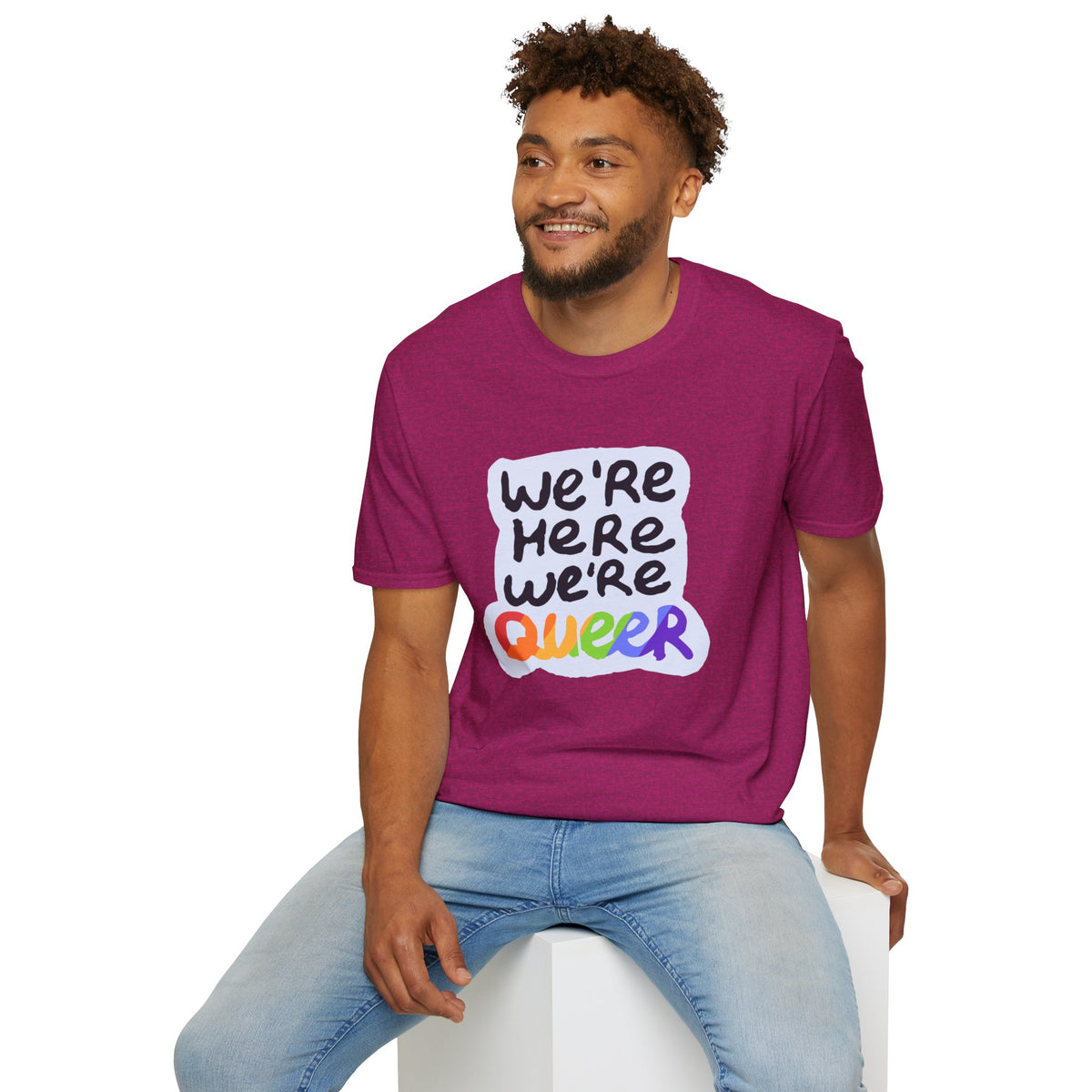 We’re Here We’re Queer Pride Tree Las Vegas T-Shirt