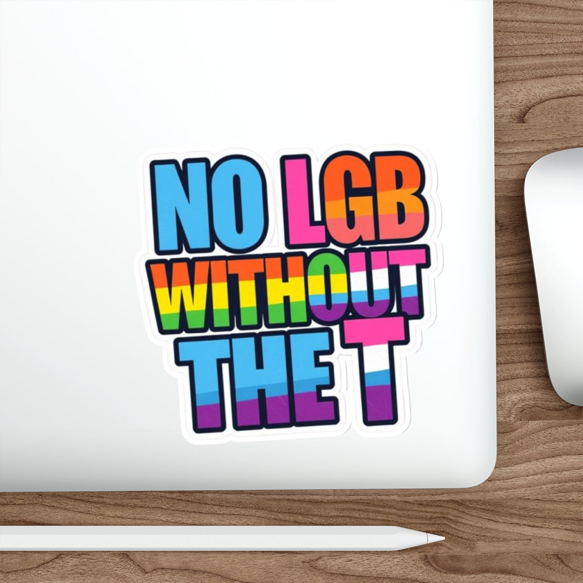 Die-Cut Stickers - NO LGB WITHOUT THE T