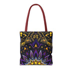 Purple & Yellow Design Tote Bag