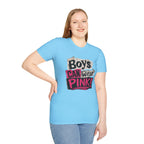 Boys Can Wear Pink T-Shirt — Bold Retro Feminist Graphic Tee