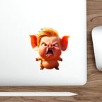 Die-Cut Stickers - Angry Little Orange Pig