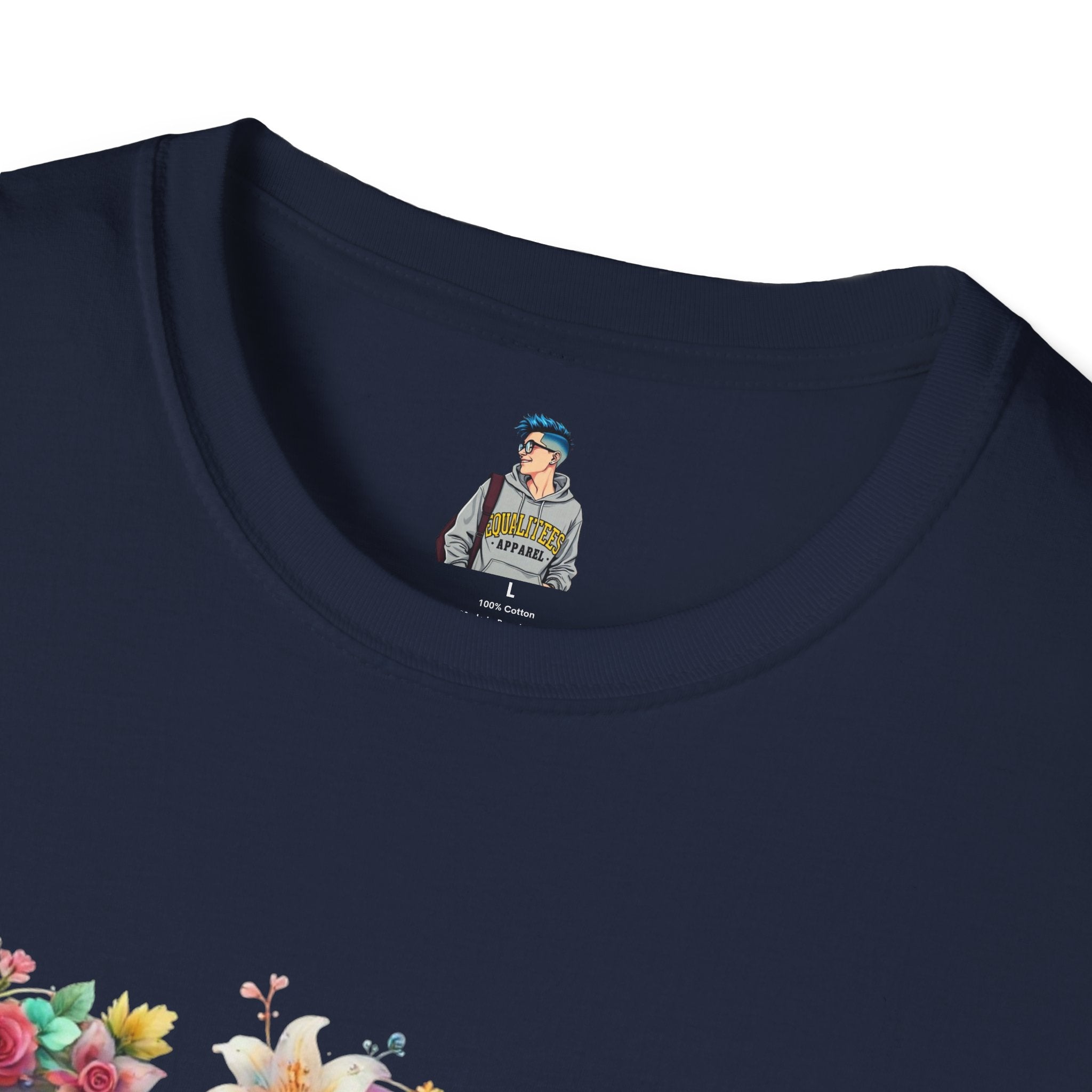 FDT Floral Letter Tee — Bold Floral Typography T-Shirt