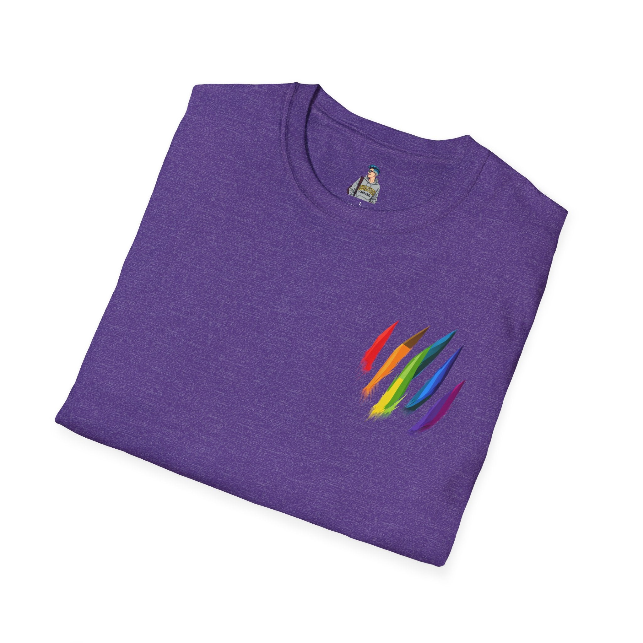 Rainbow Scratch Unisex Softstyle T-Shirt - Casual Comfort for All Occasions