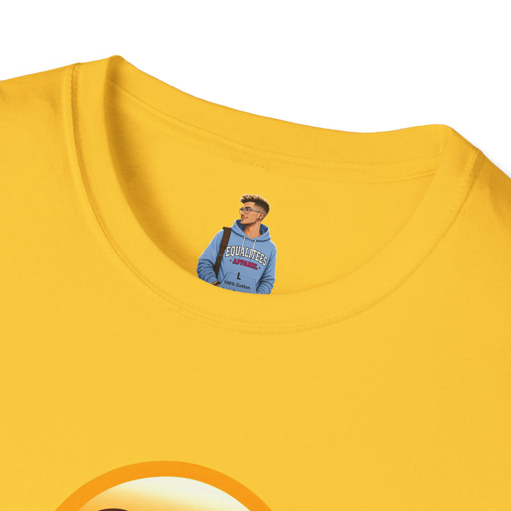 Unisex Softstyle T-Shirt with Eye Roll Emoji | Casual Graphic Tee for Everyday Humor