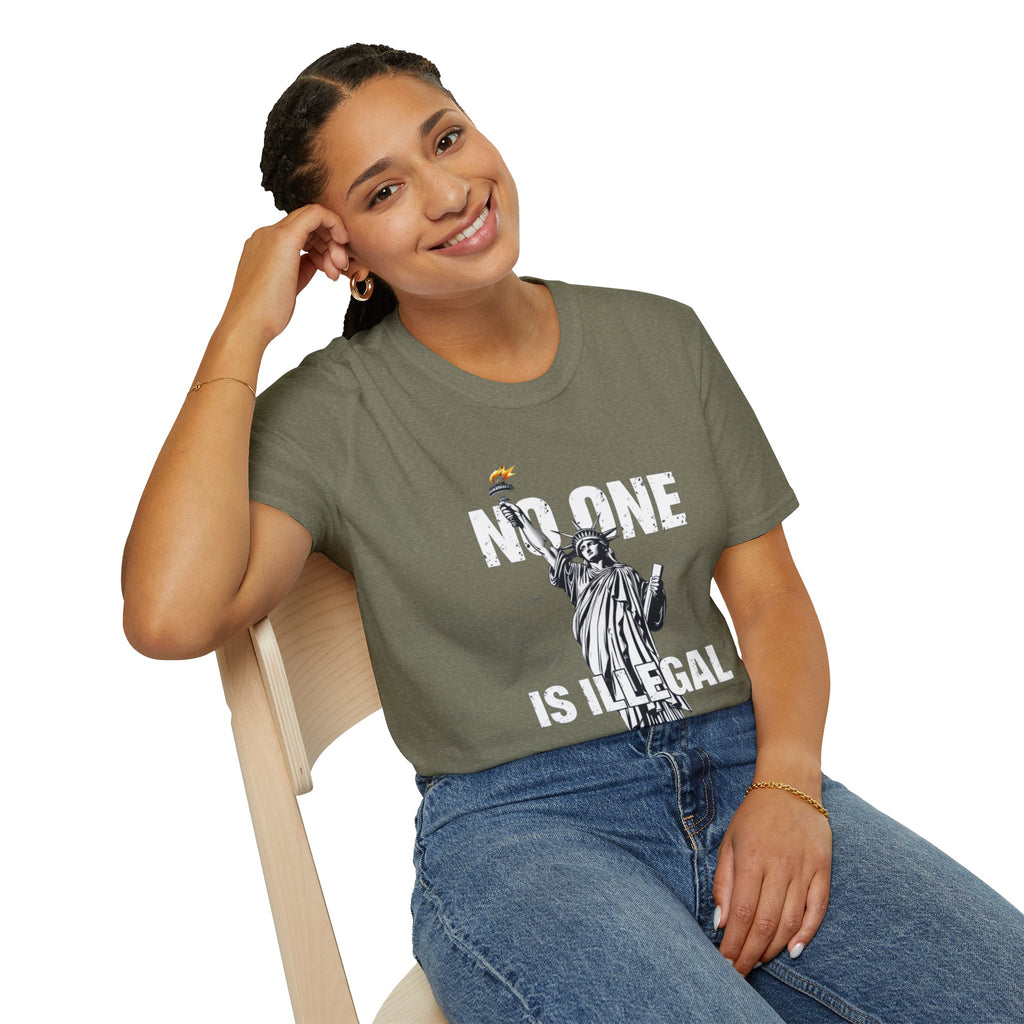 No One Is Illegal Graphic T-shirt