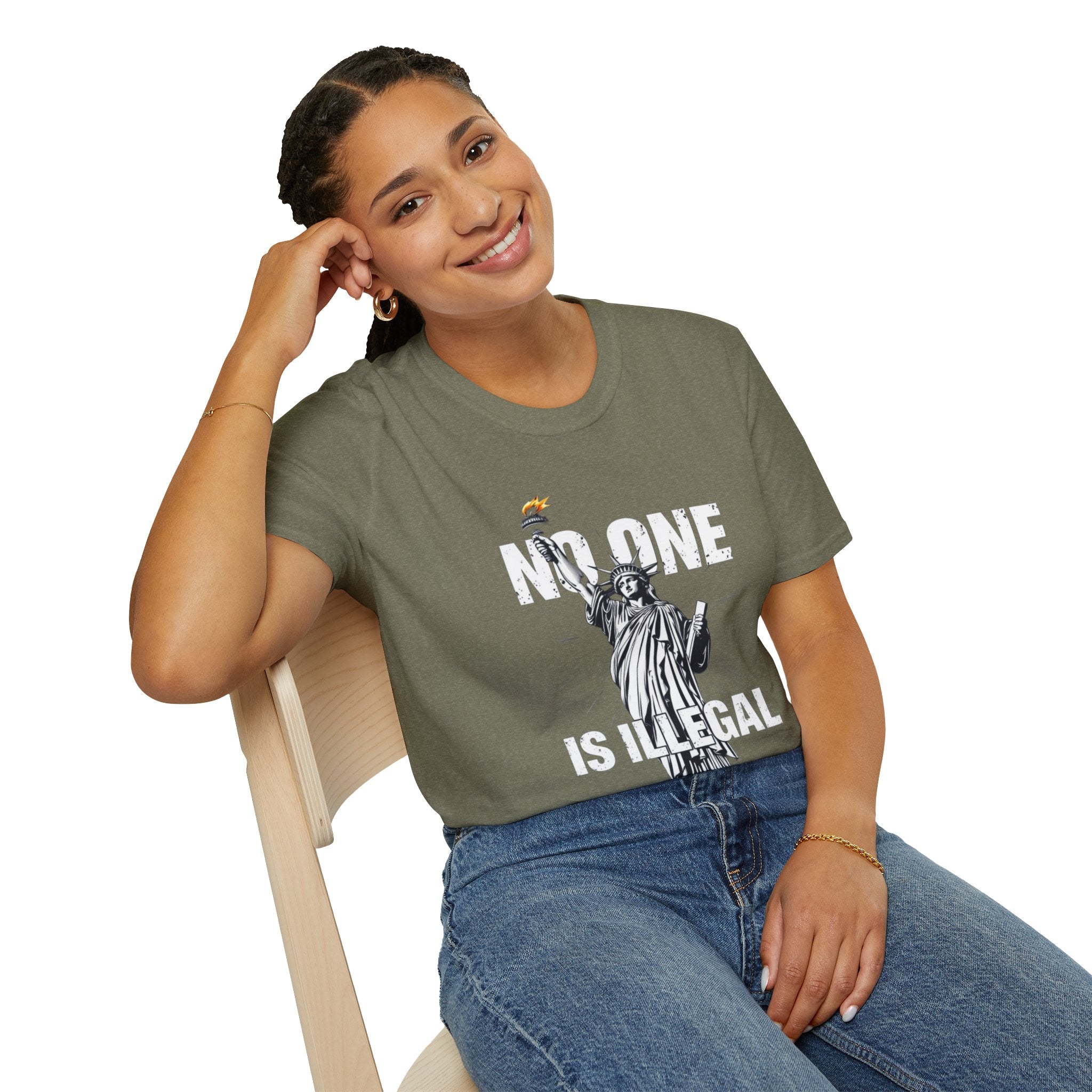 No One Is Illegal Graphic T-shirt
