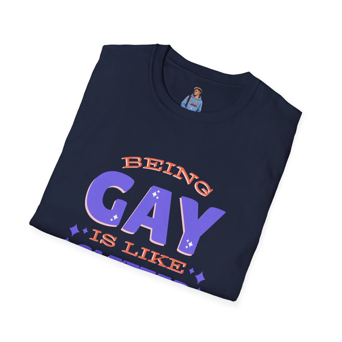 Being Gay Is Like Glitter Pride Tree Las Vegas T-Shirt
