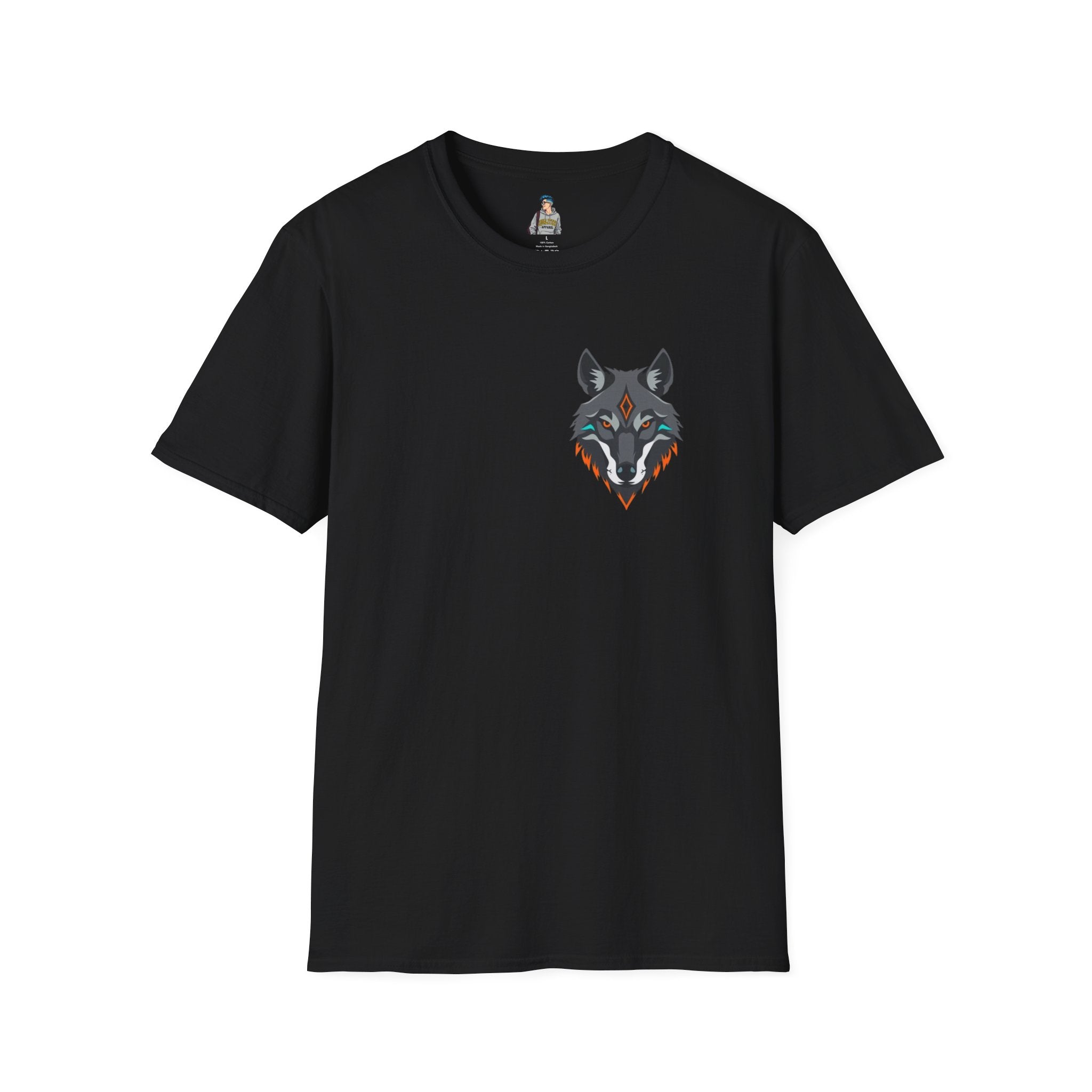 Mystical Wolf Design Unisex Softstyle T-shirt