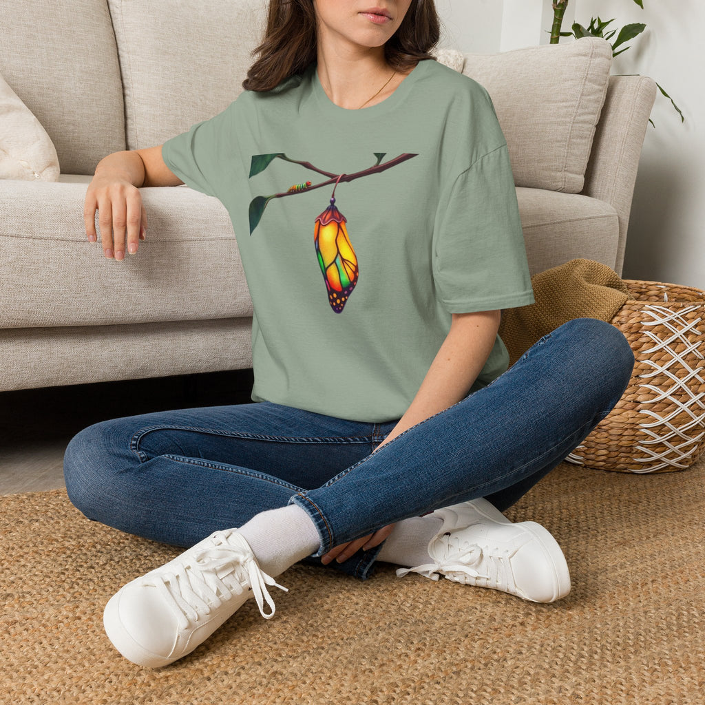 Rainbow Butterfly Cocoon Pride T-Shirt