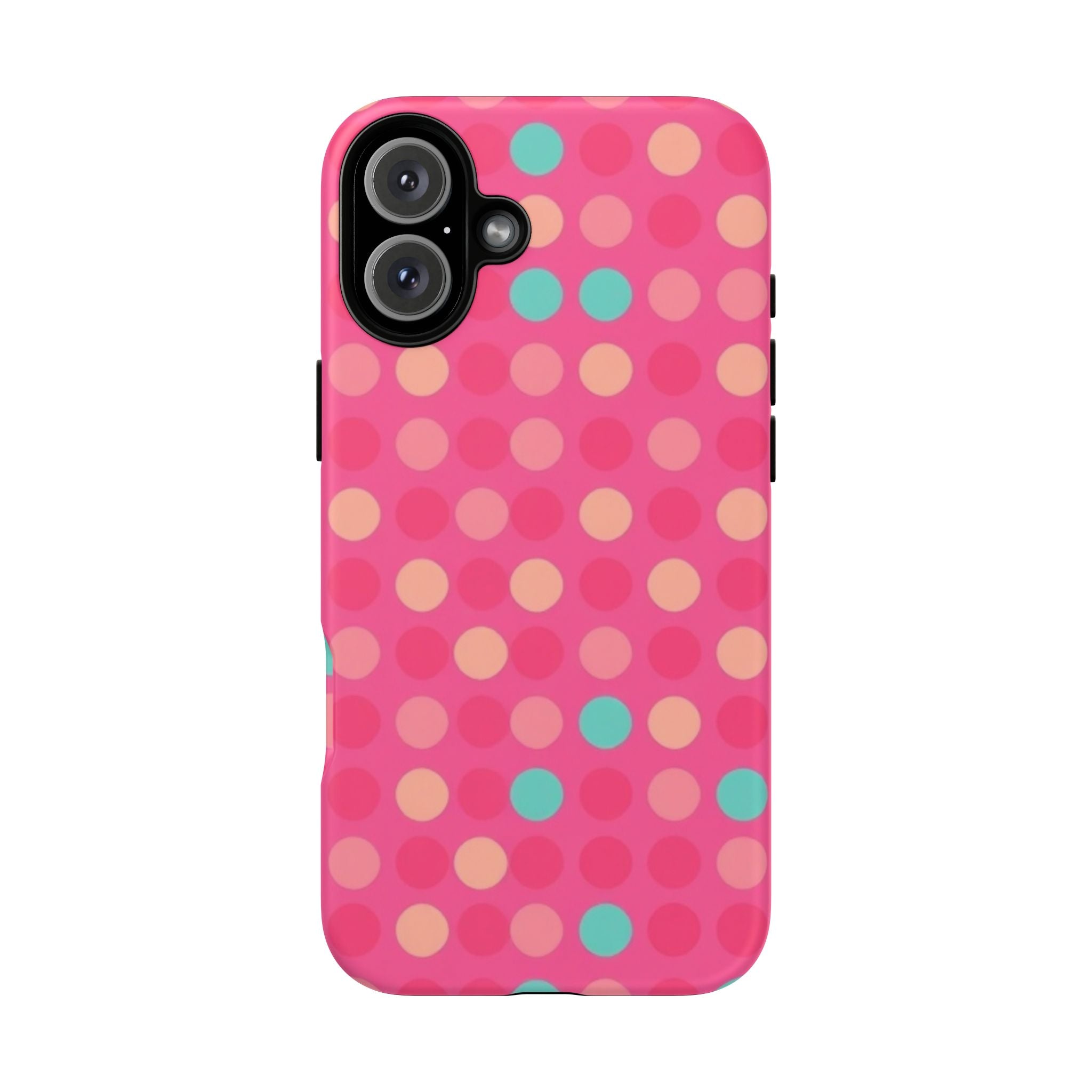 Android OR iPhone Protective Cases - Retro Polka Dots Pattern Tough Case