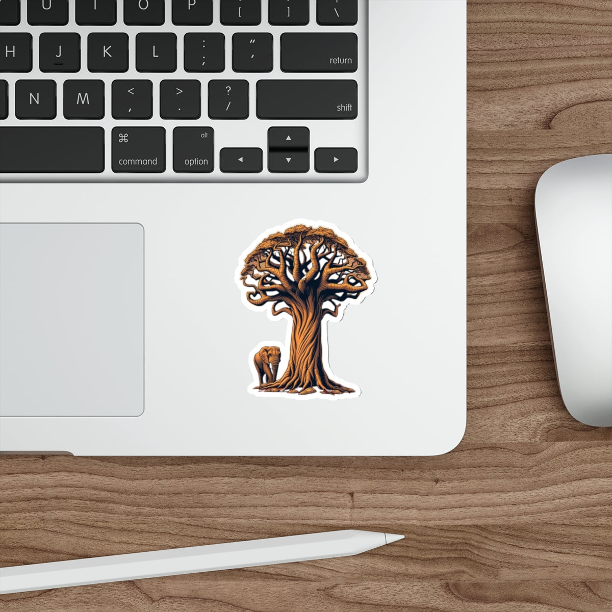 Die-Cut Stickers - Baobab Tree & Elephant