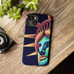Statue of Liberty Neon Glowing Art Tough Case for Android & iPhone