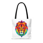 Colorful Fractal Lion Design - Tote Bag