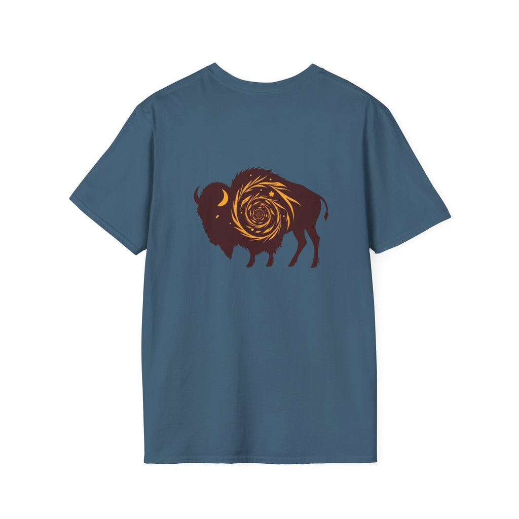 Buffalo Spiral Design Unisex Softstyle T-shirt