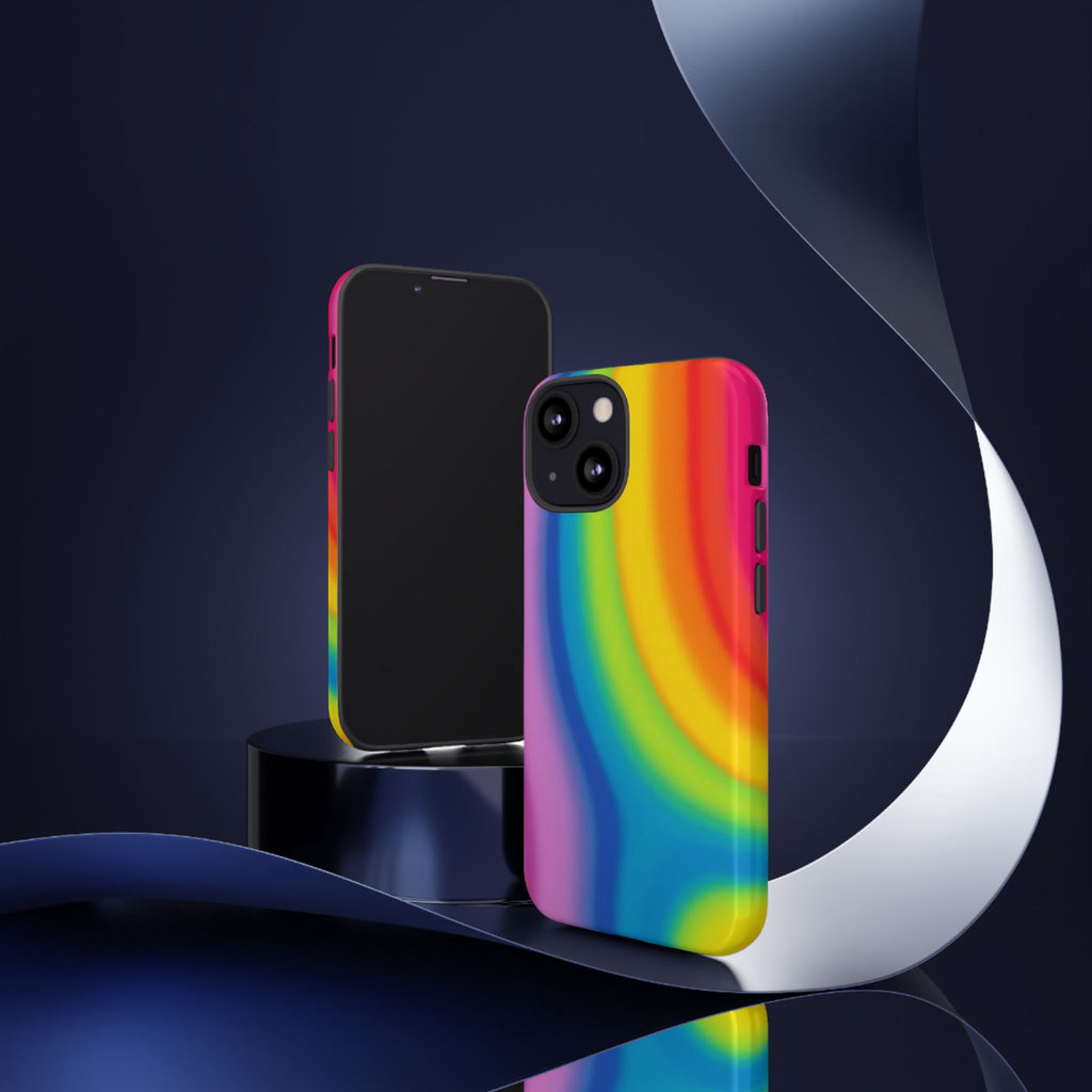 Rainbow Swirl Tough Phone Case for iPhone