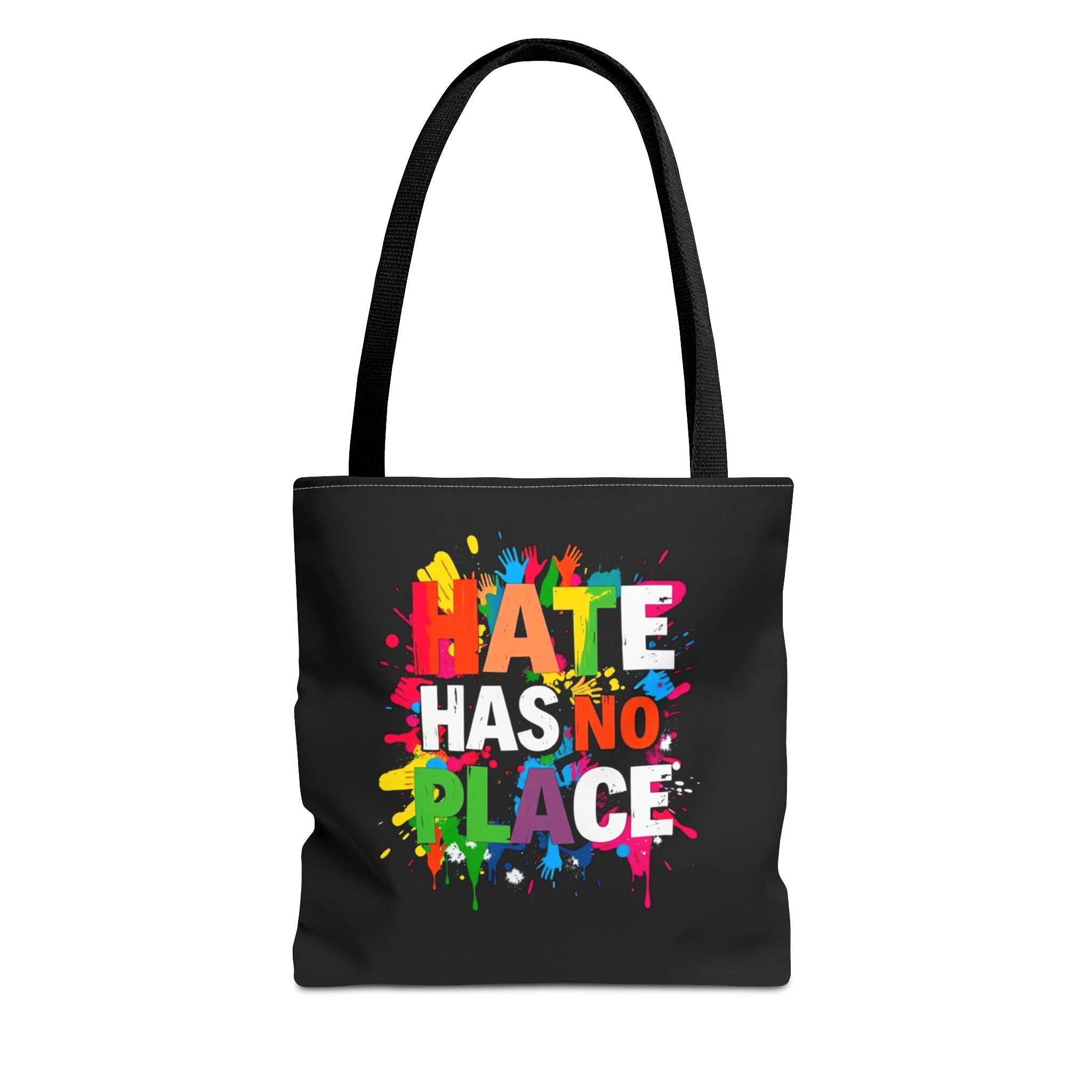 Hate Has No Place Paint Splatter Tote Bag