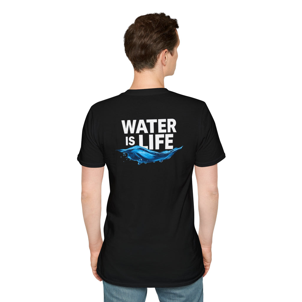 Water is Life Unisex T-Shirt | Eco-Friendly Tee for Environmentalists, Beach Lovers, Awareness Campaigns, Gifting