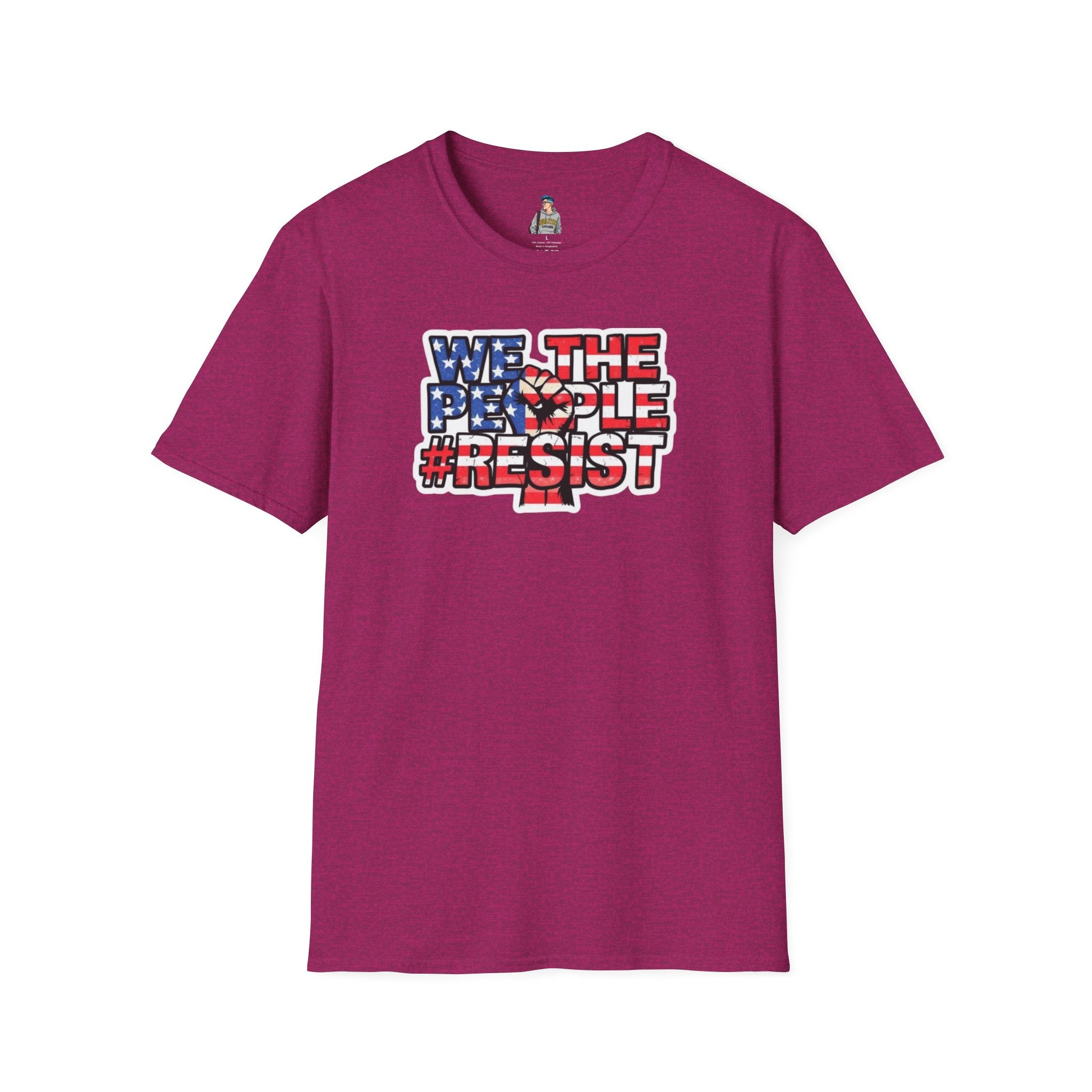 We the People #Resist Unisex Softstyle T-Shirt - Patriotic Statement Tee for Activists