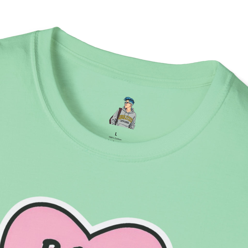 Unisex Softstyle T-Shirt - 'Boss Bitch' Heart Design - Funny Statement Tee
