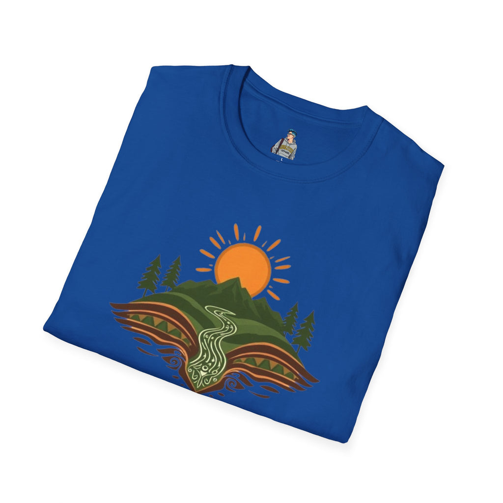 Mountain Scene Unisex Softstyle T-shirt