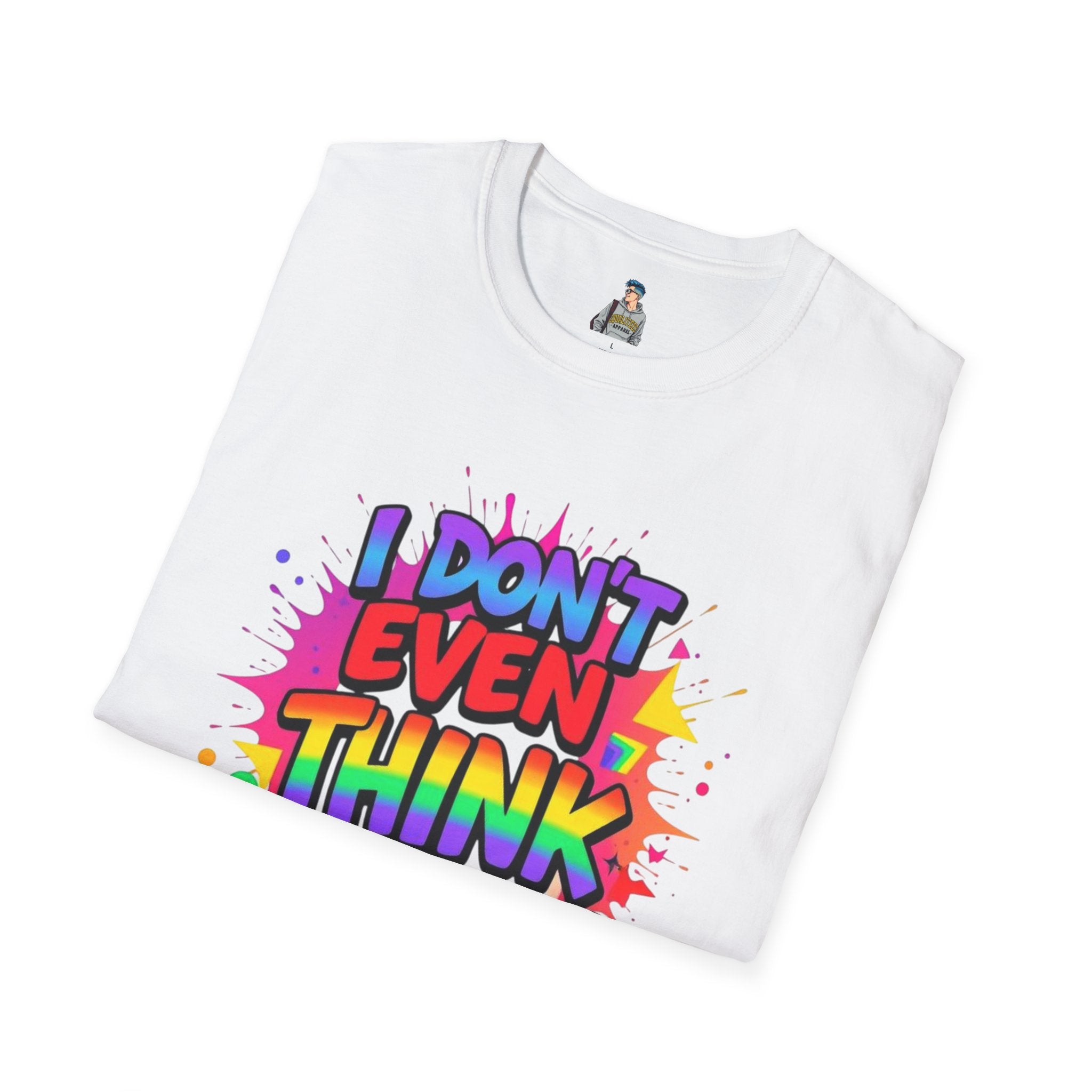 Colorful Humor T-Shirt, Pride Apparel, Gift for Friends, Casual Wear, Fun Statement Tee