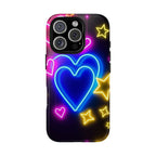 Android OR iPhone Compatible Cases - Neon Love Design - Unique Tough Cases