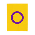 Intersex Pride Flag - Bright and Soft Velveteen Plush Blanket - EqualiTees.Me
