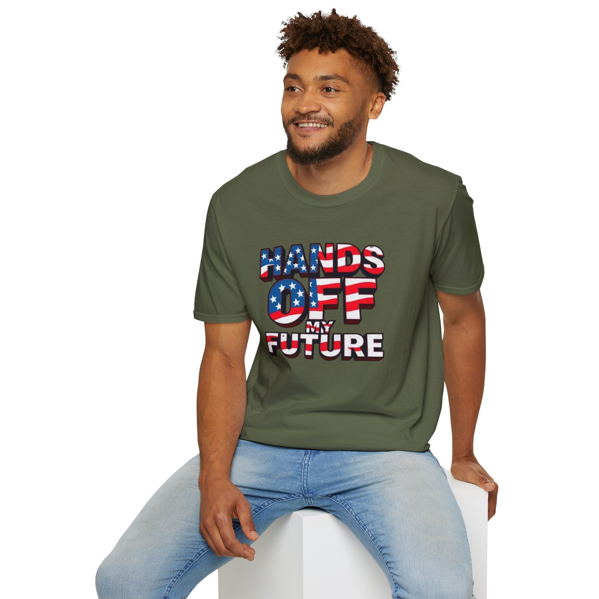 Hands Off My Future Political Statement Tee
