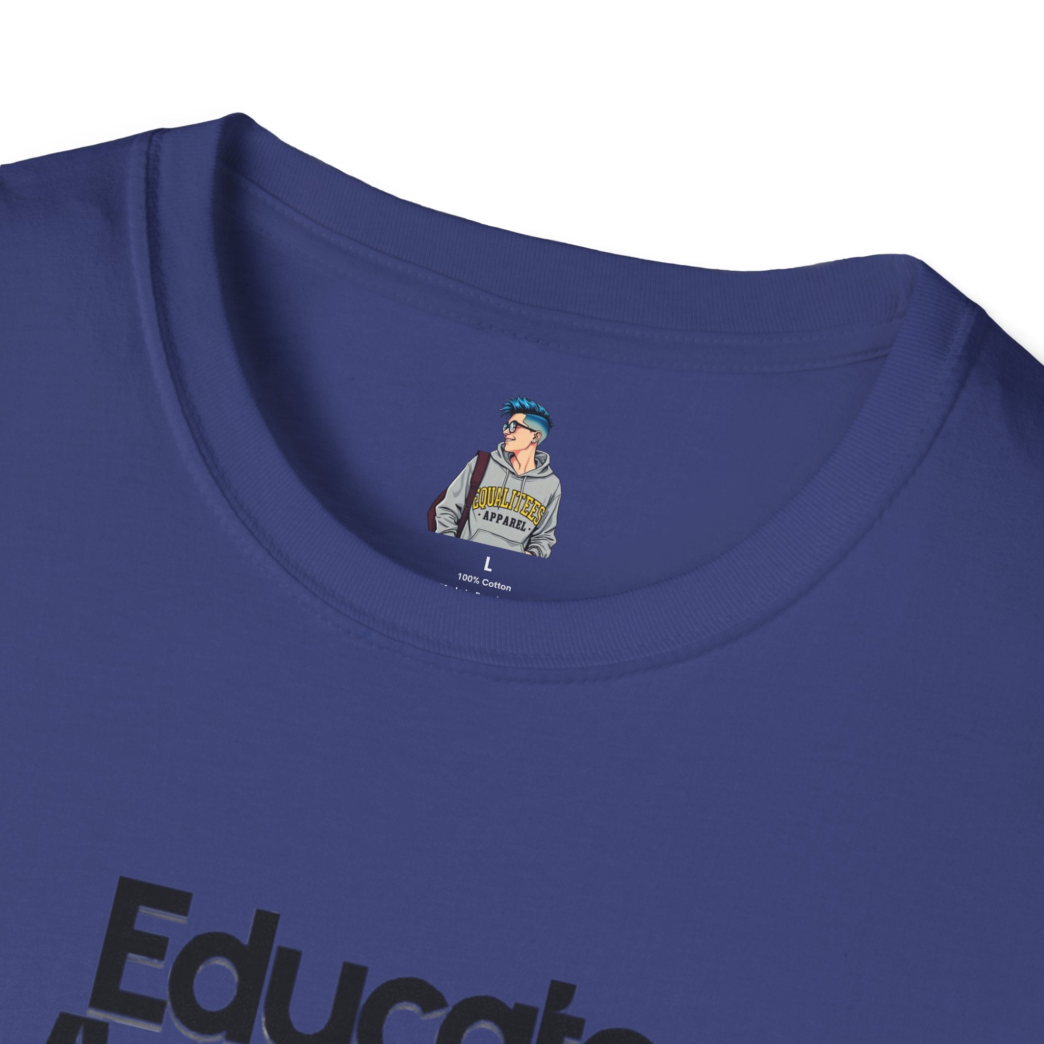 Teacher Advocate T-Shirt - Subtle Pride Educate Advocate Celebrate Design - EqualiTees.Me
