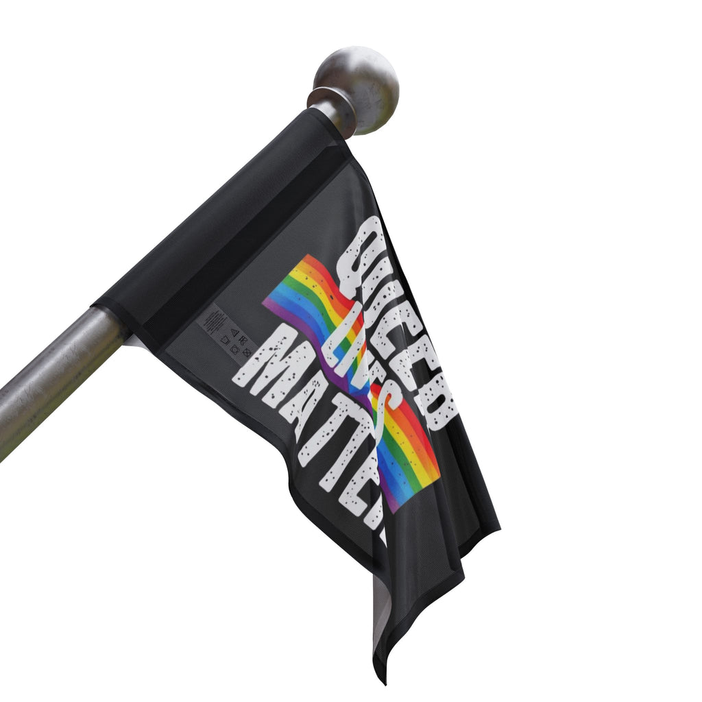 Queer Lives matter Flag - Aesthetic LGBTQ+ Banner for Celebration & Home Decor