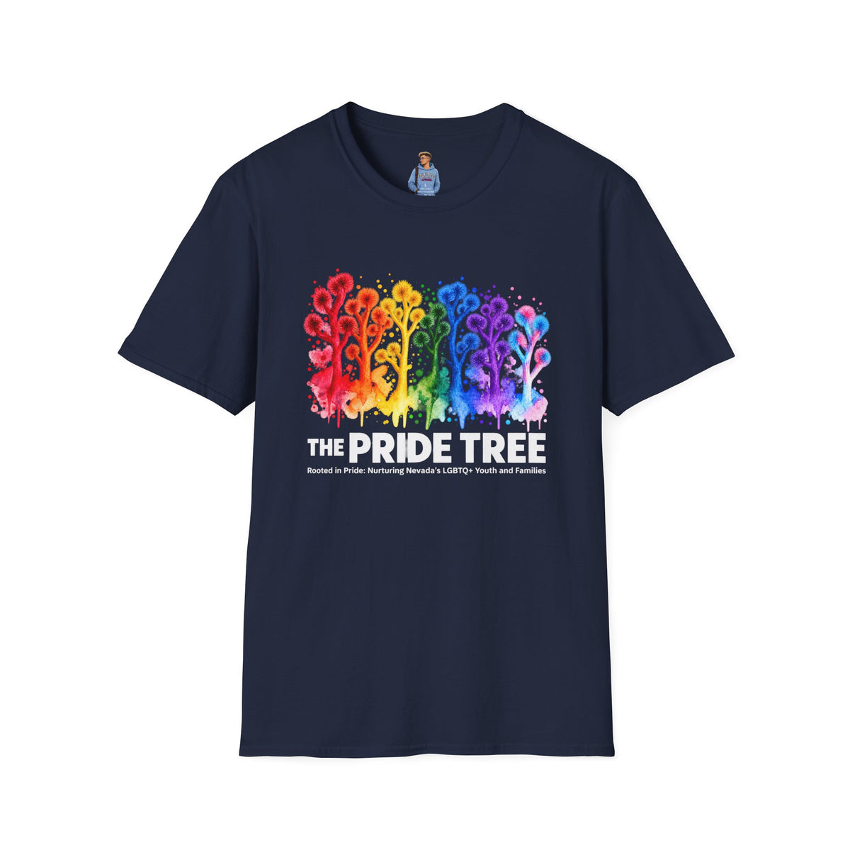 Pride Tree Las Vegas White Text T-shirt