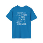 Patriotic Unisex Softstyle T-Shirt - "USA" & History Quote Design