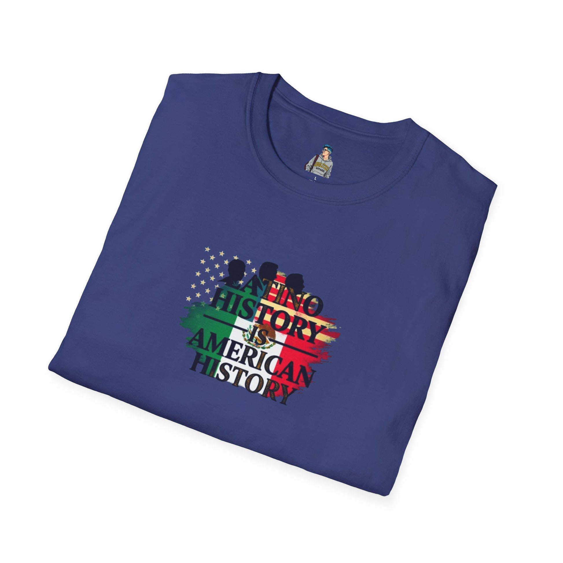 Unisex Softstyle T-Shirt - 'Latino History is American History' Graphic Tee