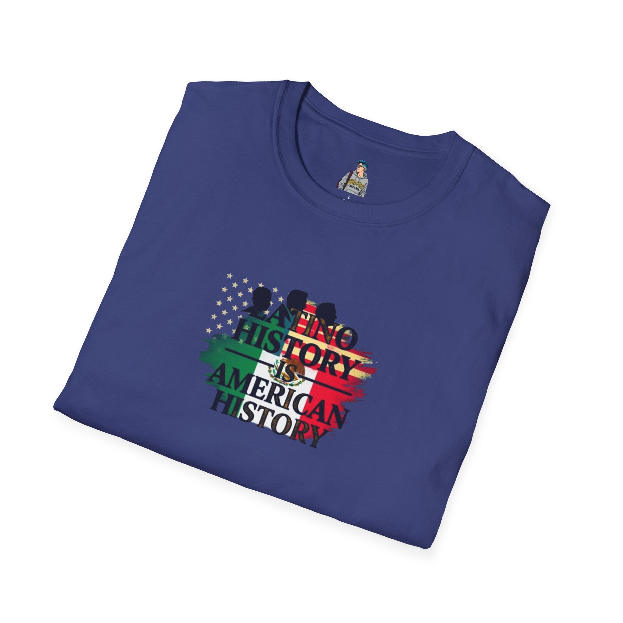 Unisex Softstyle T-Shirt - 'Latino History is American History' Graphic Tee